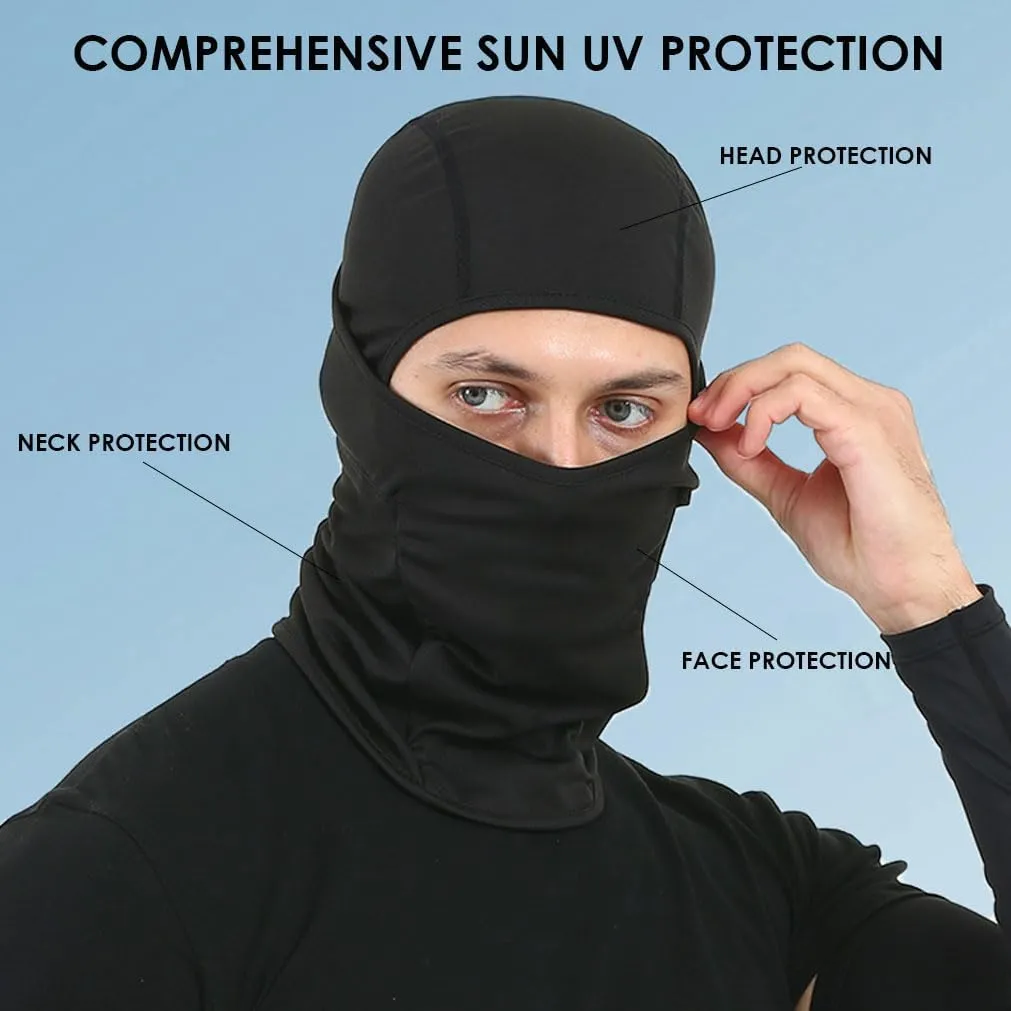 3 Pack Ski Mask for Men Women Balaclava Face Mask Summer Shiesty Mask Full Head Mask for Motorcycle Helmet Sun UV Protection
