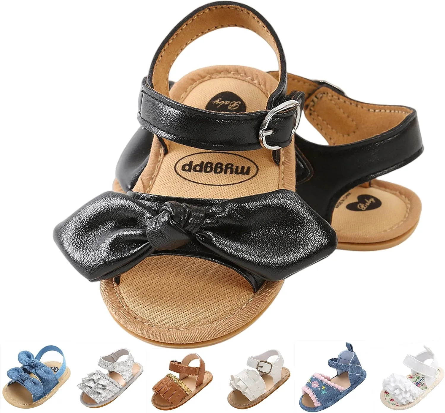 Baby Girls Sandals Summer Shoes Outdoor First Walker Toddler Girls Shoes for Summer
