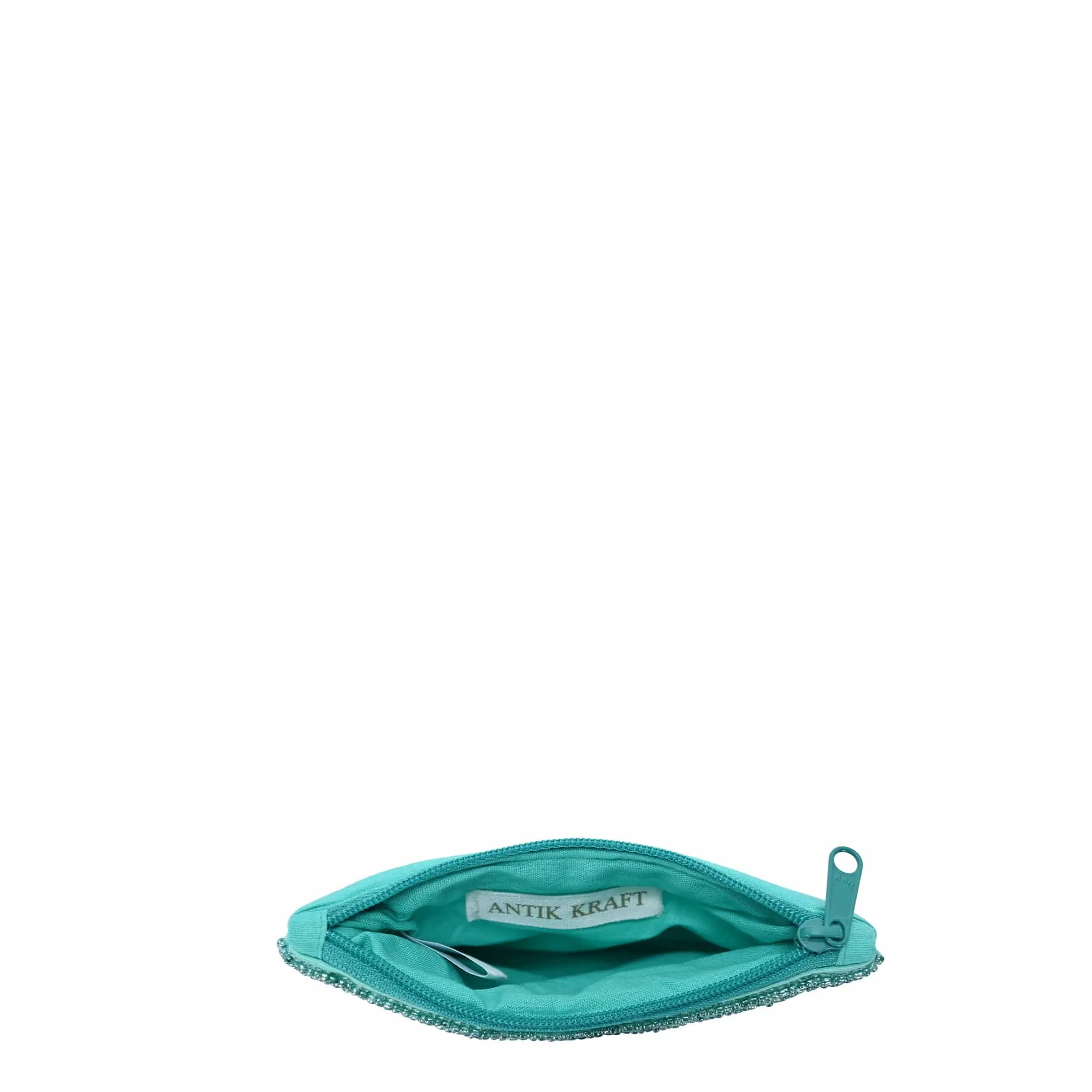 BGAIN323 Handbeaded Beach Print Coin Pouch