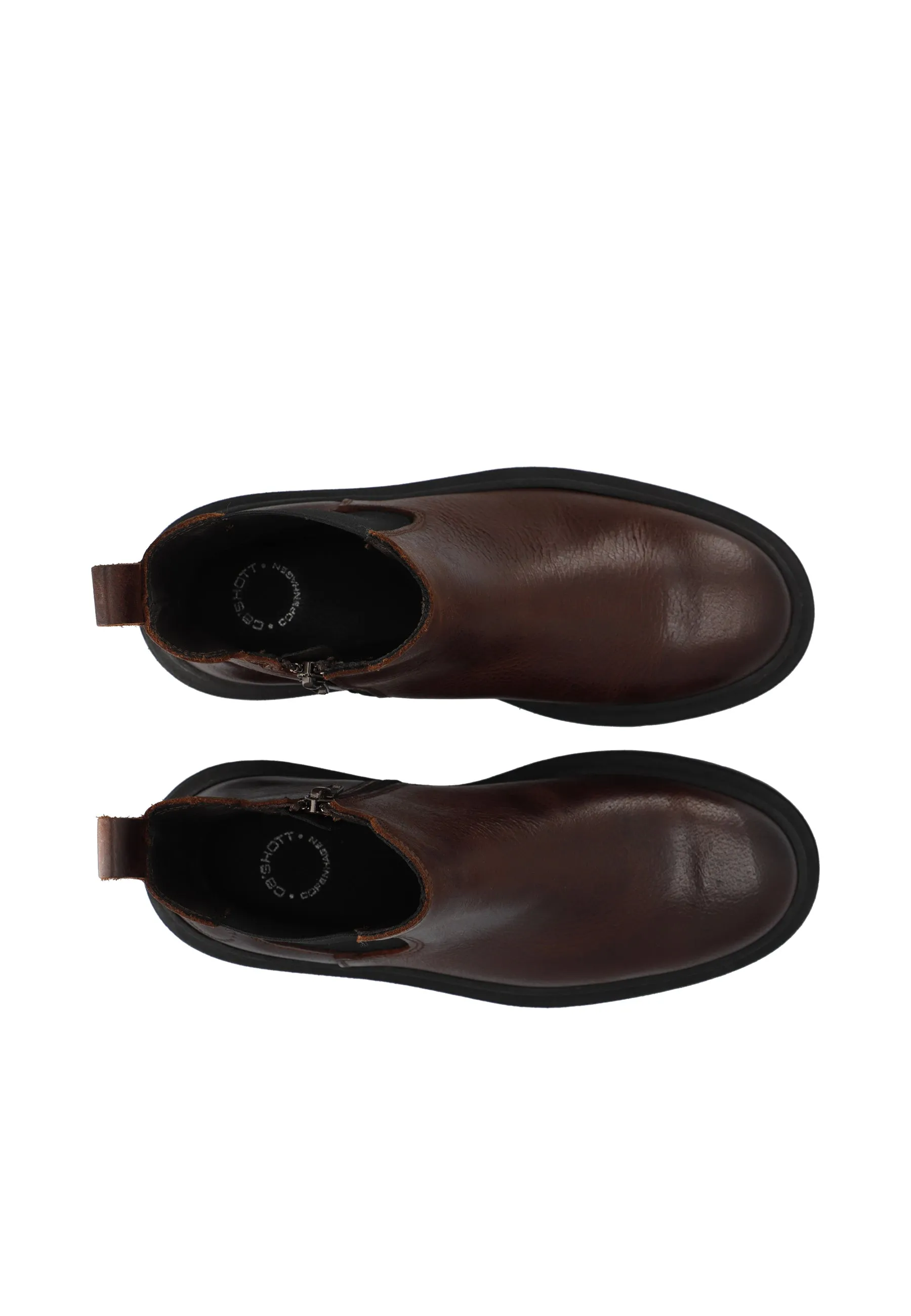 CASLEA Chelsea Boot W. Inside Zip Pull Up Leather