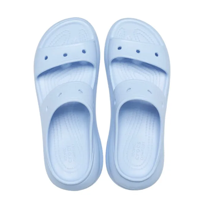 Crocs Classic Crush Sandal Adults Blue Calcite Platform CLEARANCE