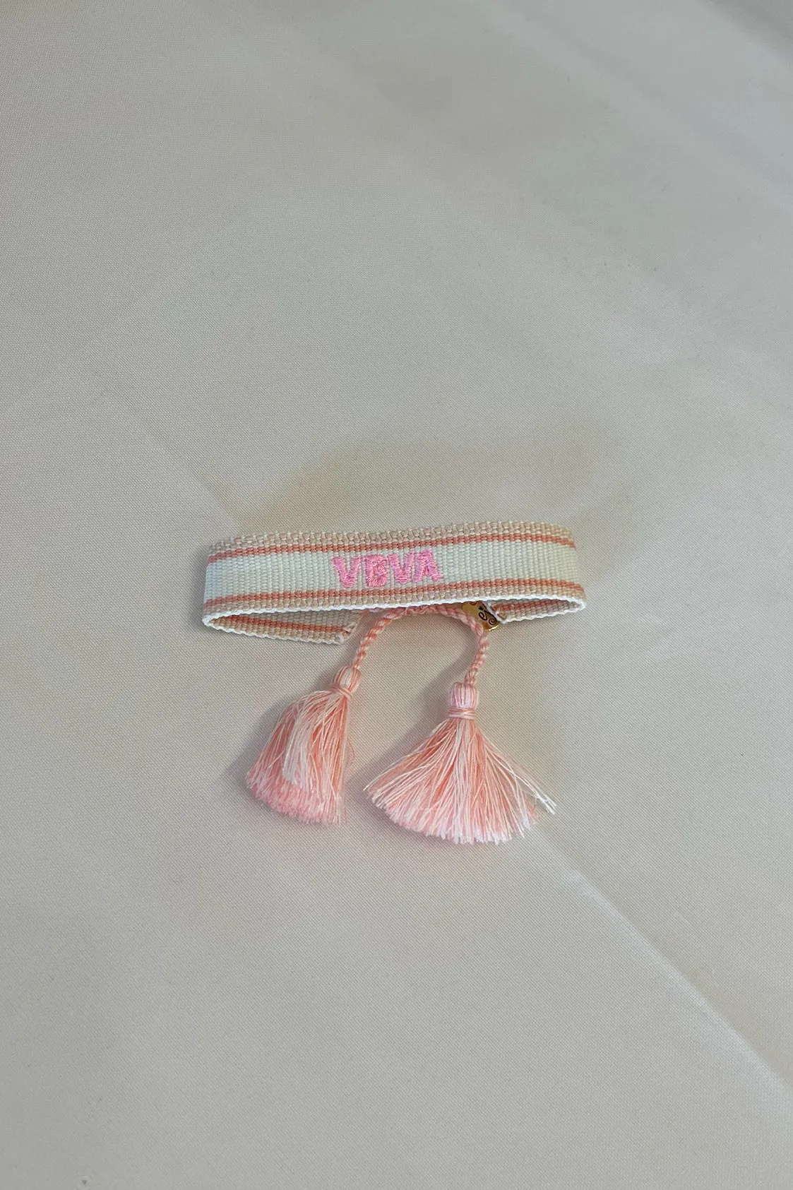 Embroidered Tassel Bracelet
