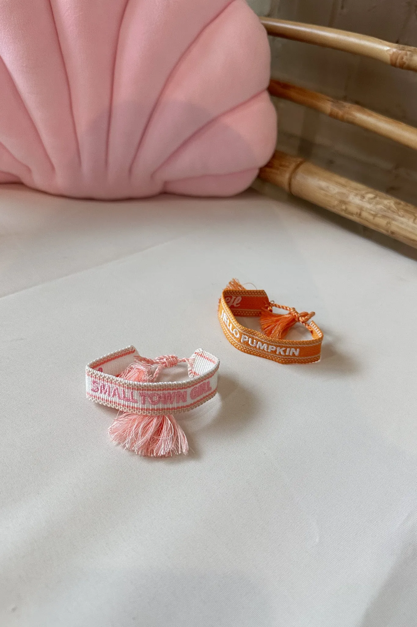 Embroidered Tassel Bracelet