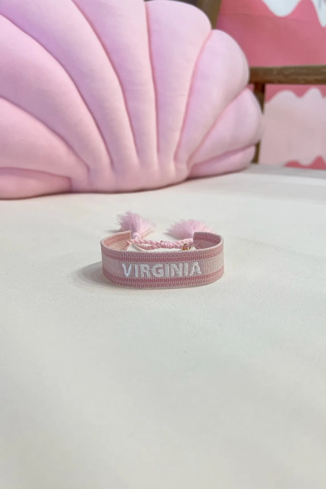Embroidered Tassel Bracelet