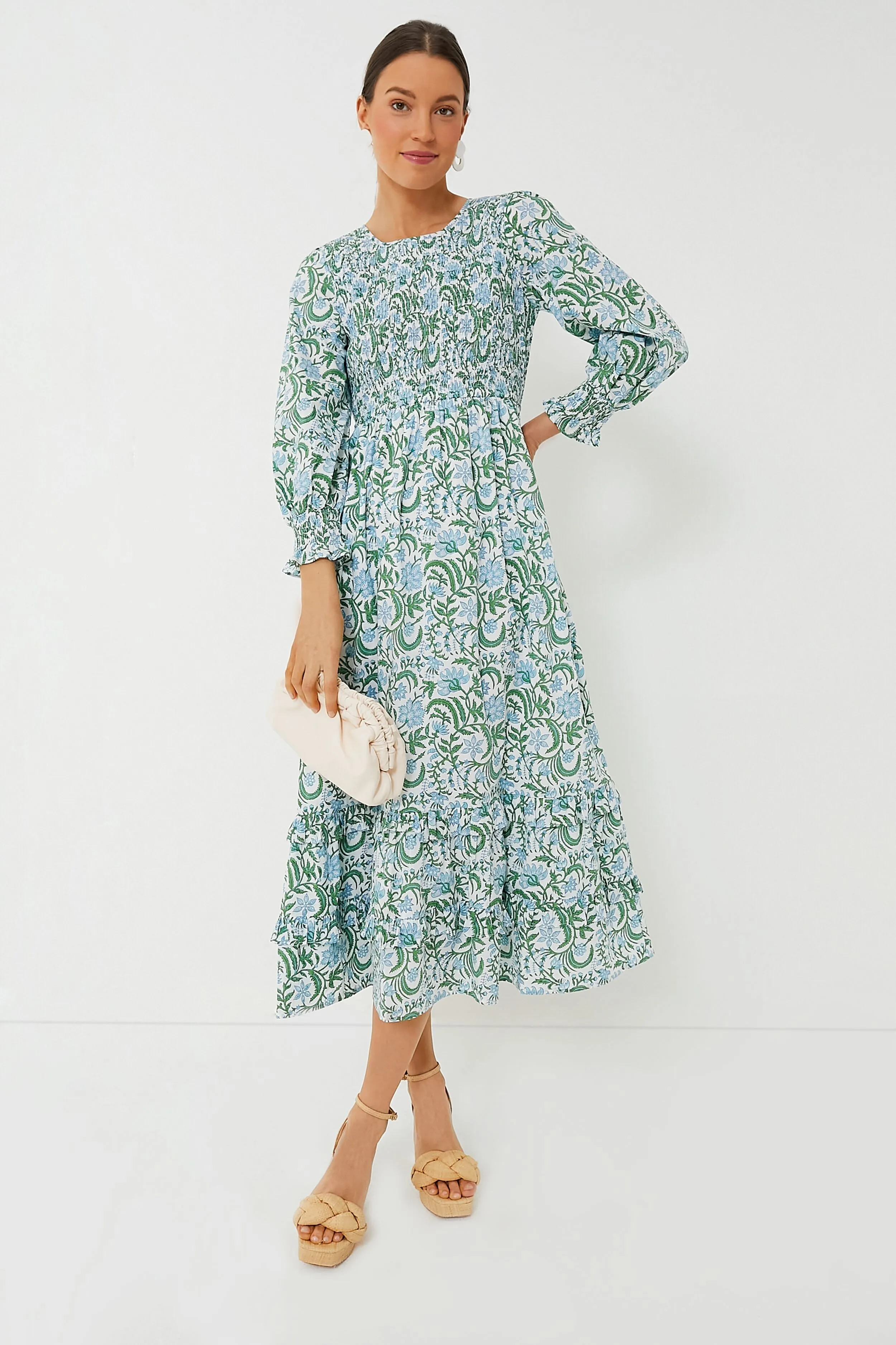 Exclusive Vintage Jungle Isabel Smocked Dress