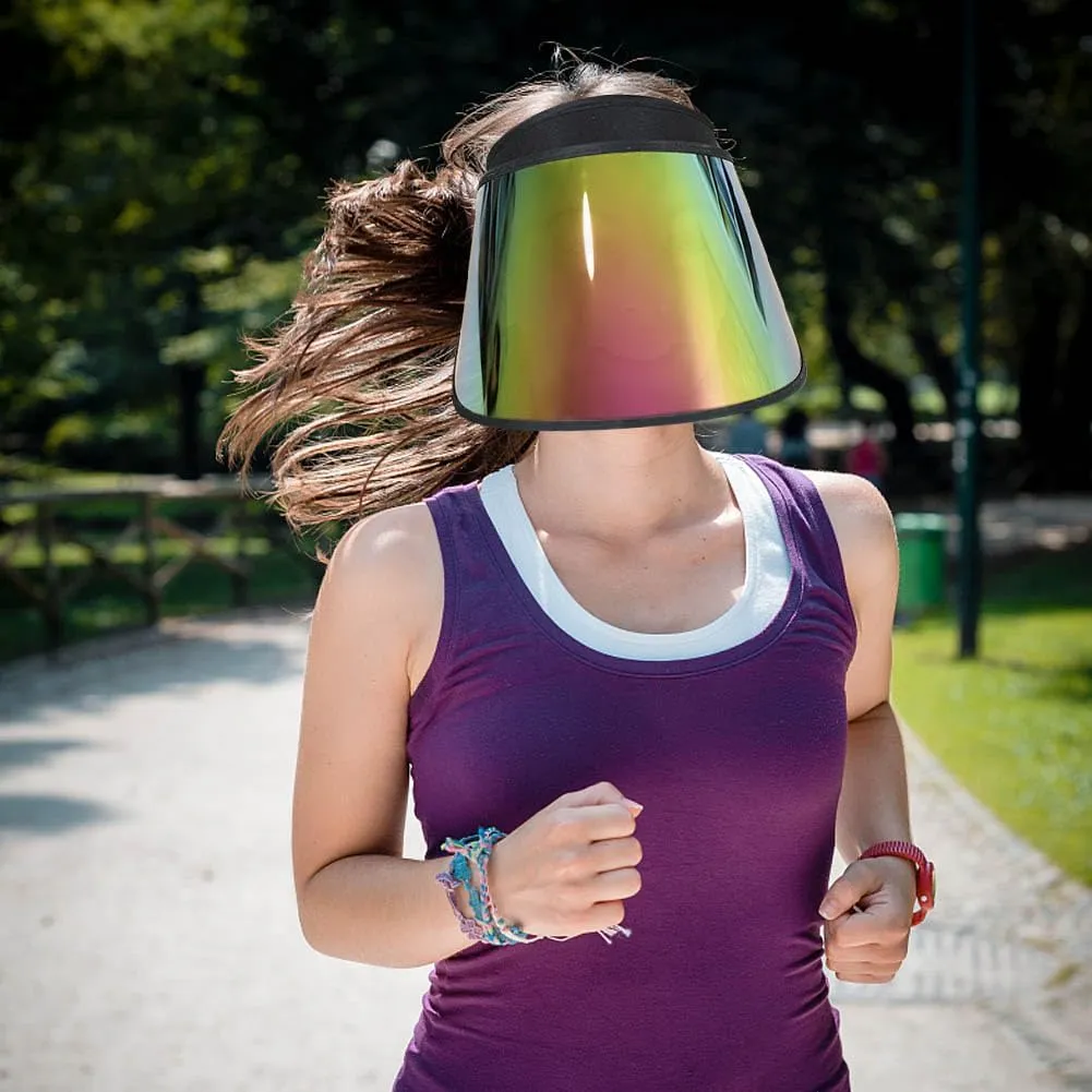 Face_Shield Protector Sun Visor Hat UV Protection Summer Sun Cap Great for Oudtoor Hiking Camping Golf Tennis Cycling