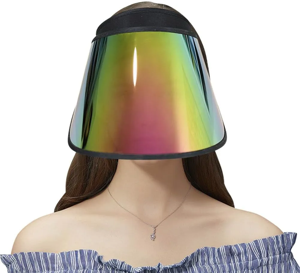 Face_Shield Protector Sun Visor Hat UV Protection Summer Sun Cap Great for Oudtoor Hiking Camping Golf Tennis Cycling