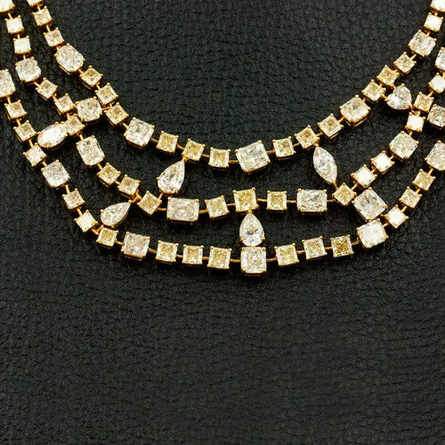 Fancy Color Diamond Necklace