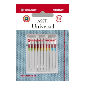 HUSQVARNA® VIKING® Universal Needles Assorted Sizes 10-pack