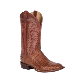 Lucchese Unisex Charles Horseman Caiman Belly Brown Boots