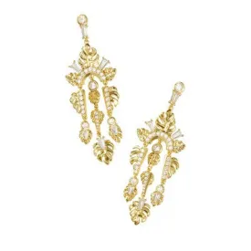 New - Kendra Scott Leigh Statement Earrings - Gold