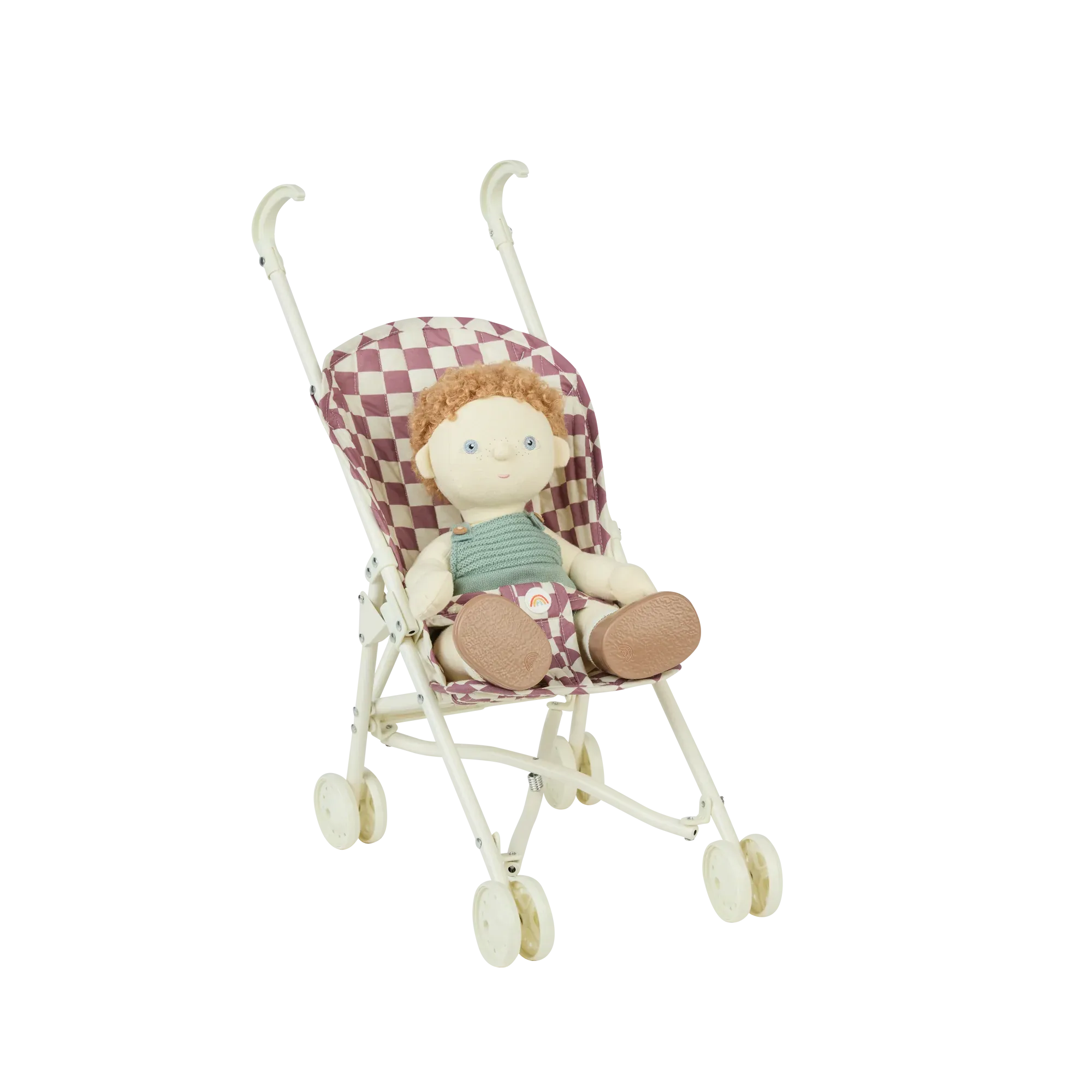 Olli Ella Sollie Stroller - Plum Check