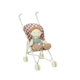 Olli Ella Sollie Stroller - Plum Check