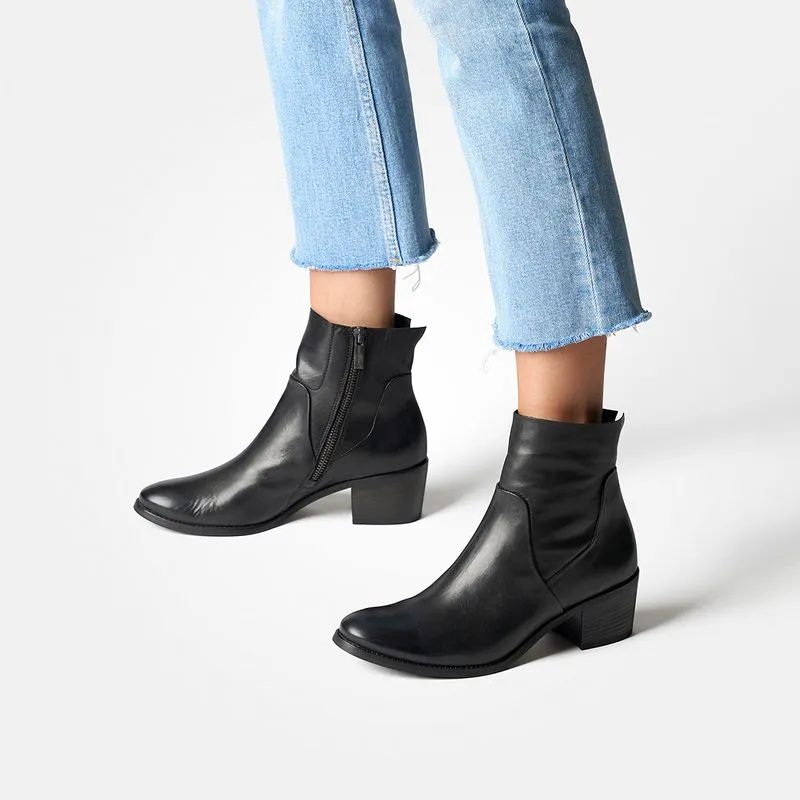Paul Green Leather Ankle Boot