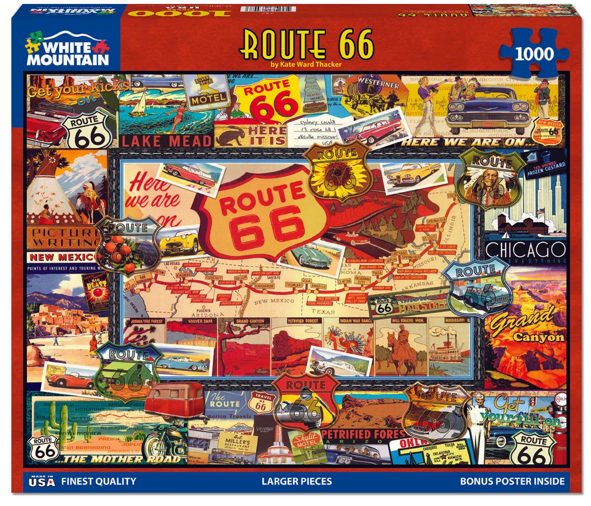 Route 66 (747pz) - 1000 Piece Jigsaw Puzzle