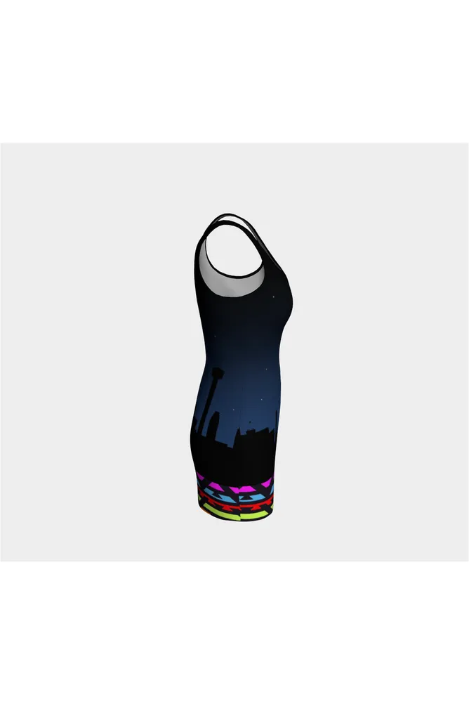 San Antonio at Night Bodycon Dress