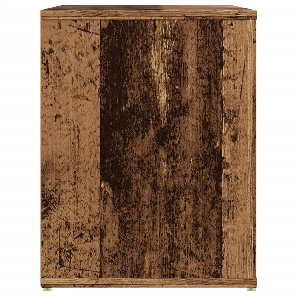 Shoe Bench Old Wood 100x35x45 cm Engineered Wood