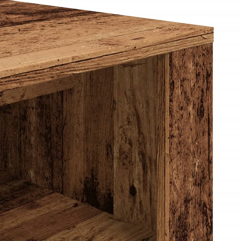 Shoe Bench Old Wood 100x35x45 cm Engineered Wood