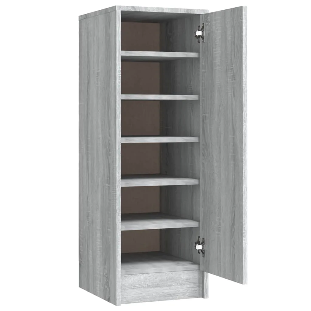 Shoe Cabinet Grey Sonoma 32x35x92 cm Engineered Wood
