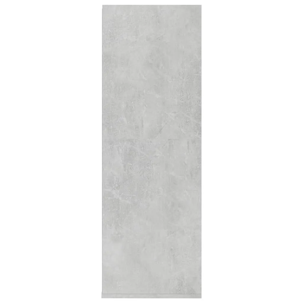 Shoe Rack Concrete Grey 54x34x100.5 cm Engineered Wood