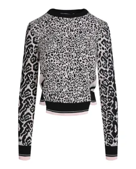 Stella McCartney Leopard-Print Woolblend Sweater