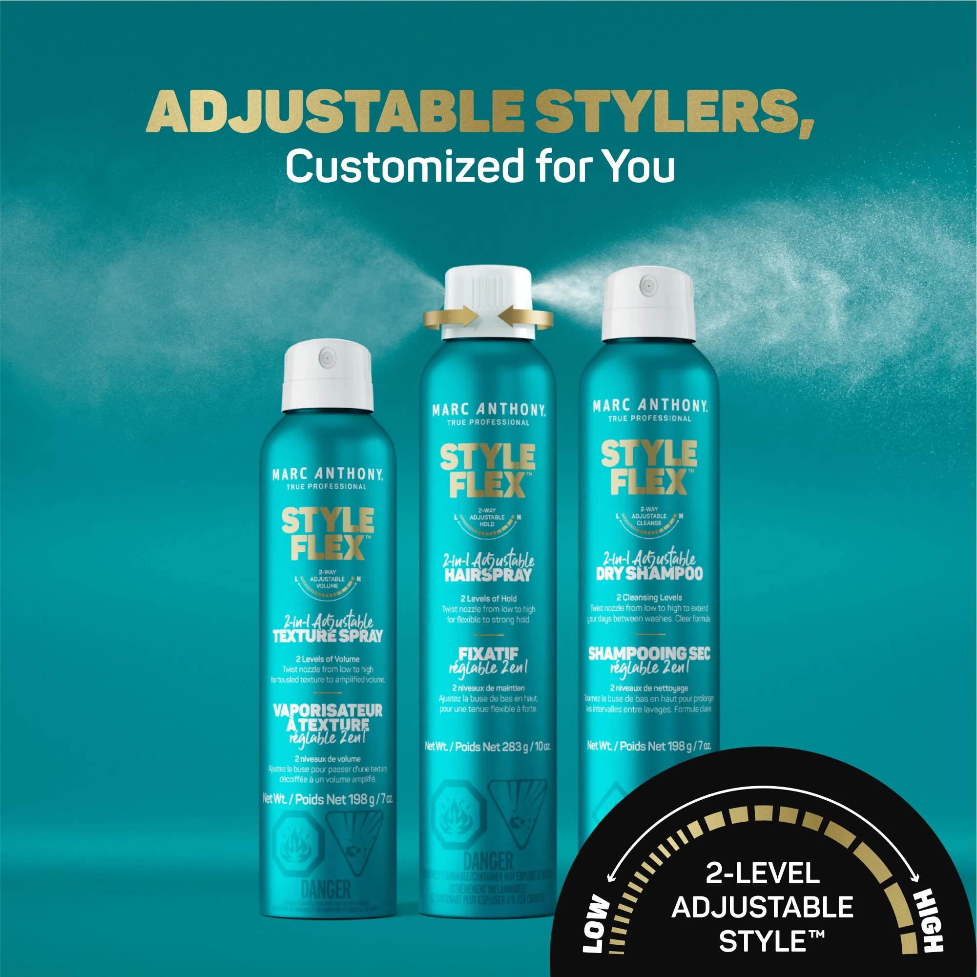 Style Flex™ <br> 2-In-1 Adjustable Texture Spray