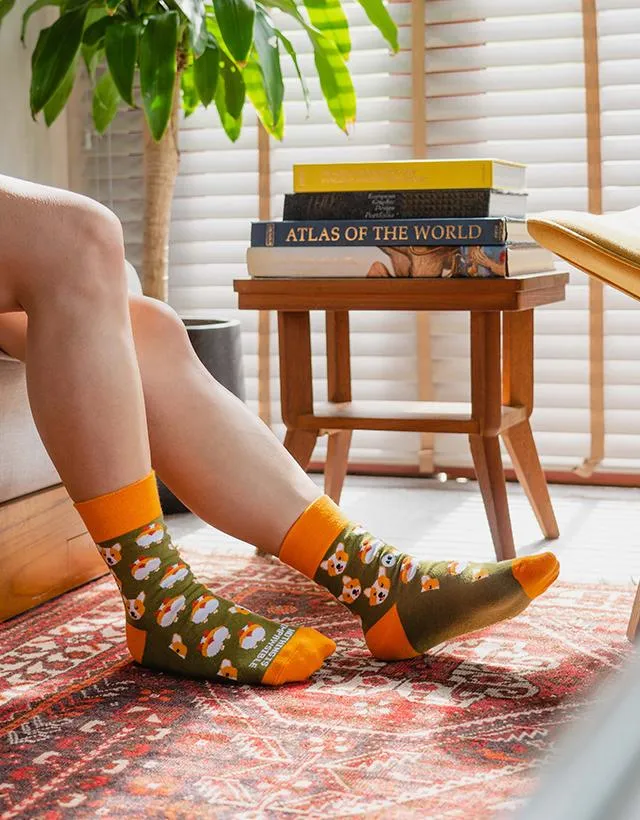 Talking Toes - Impawsible Corgi Sock