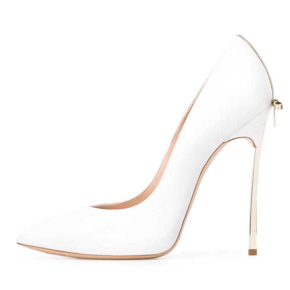 Tucomosi Women Wedding Shoes Point Toe Stiletto with Bow