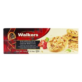 WALKERS STRAWBWRRY&CREAM 150GM *1