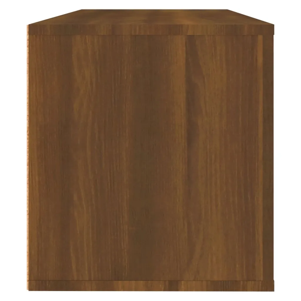 Wall Shoe Cabinet Brown Oak 100x35x38 cm Engineered Wood