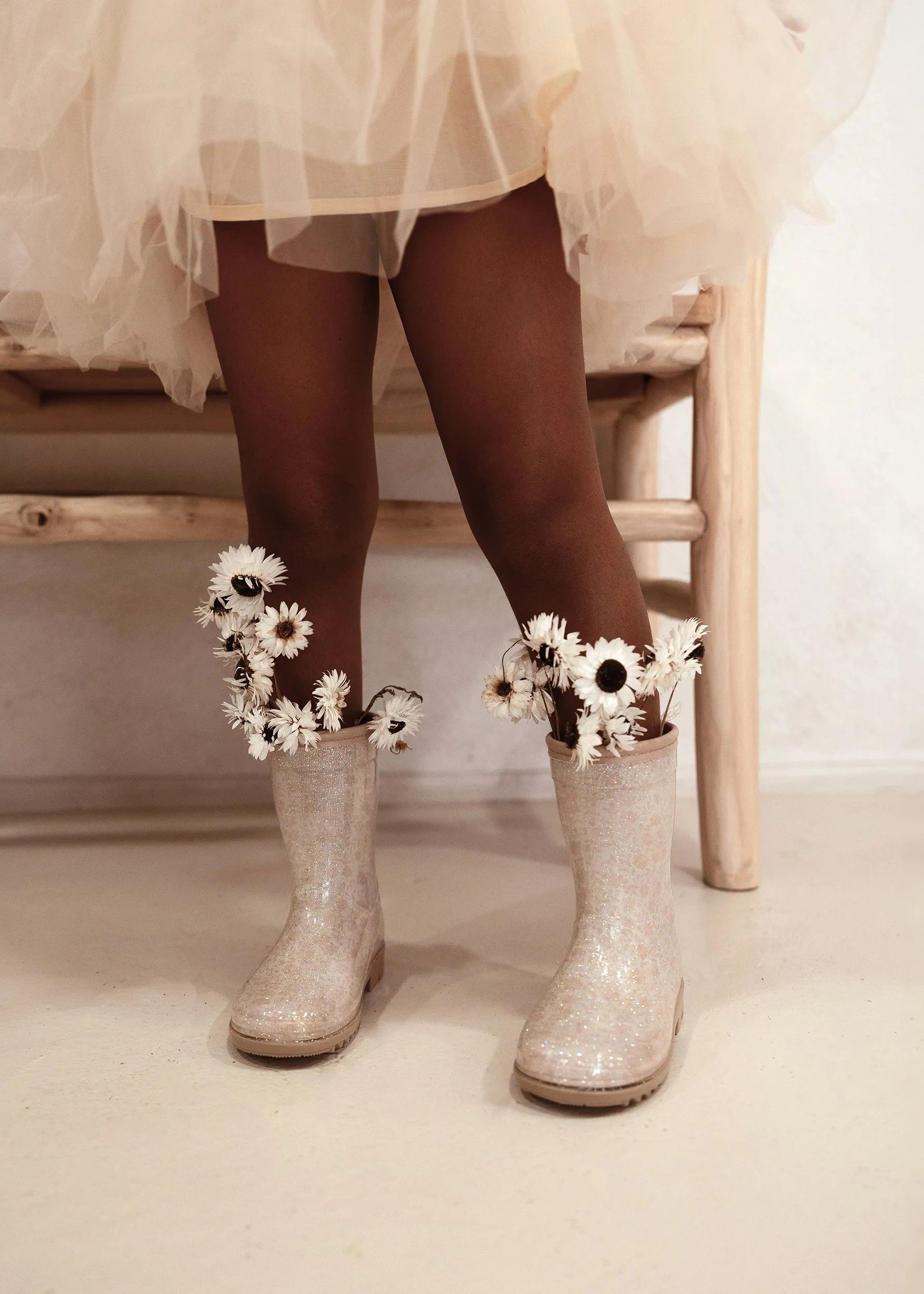 Wellies - Rain boots - Bouquet Silhouette - Glitter